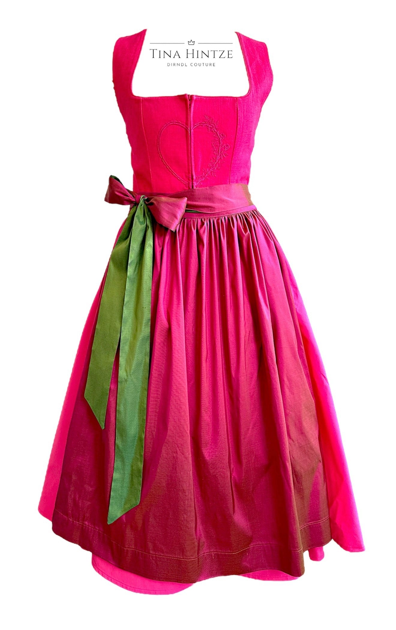 Dirndl Pink - Grün