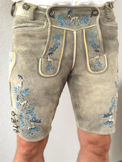 Lederhose Wildleben Blau