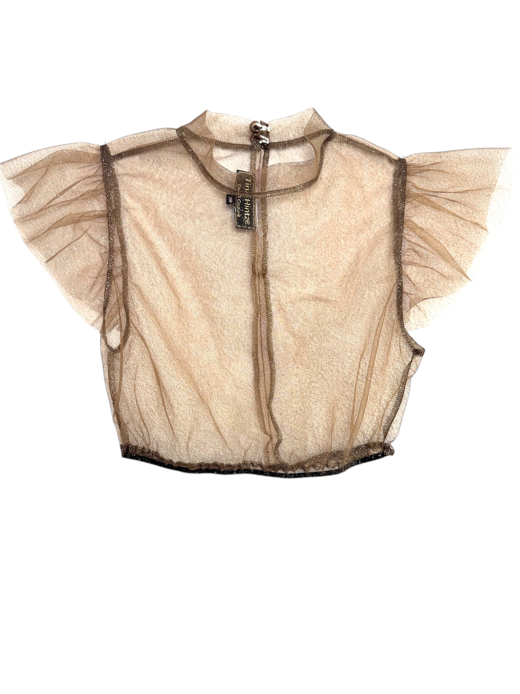 Bluse Bea Mocca Glitzer
