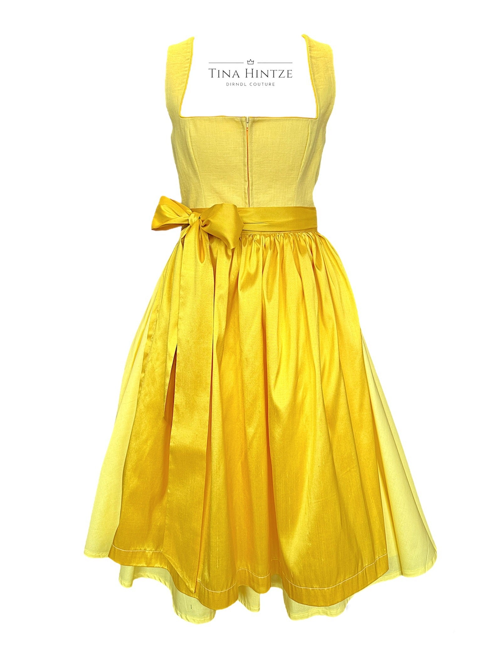 Dirndl Gelb Leinen