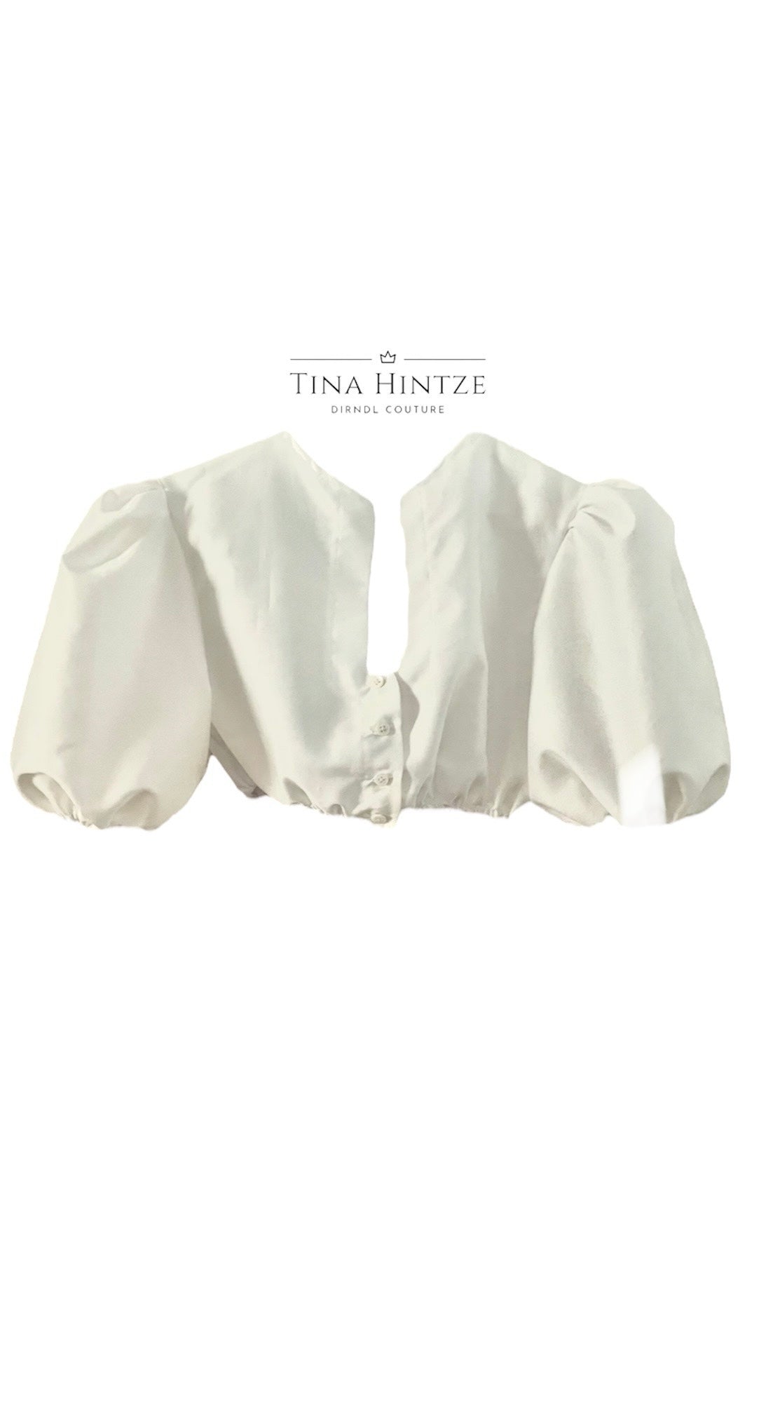 Bluse mit großem Puffarm