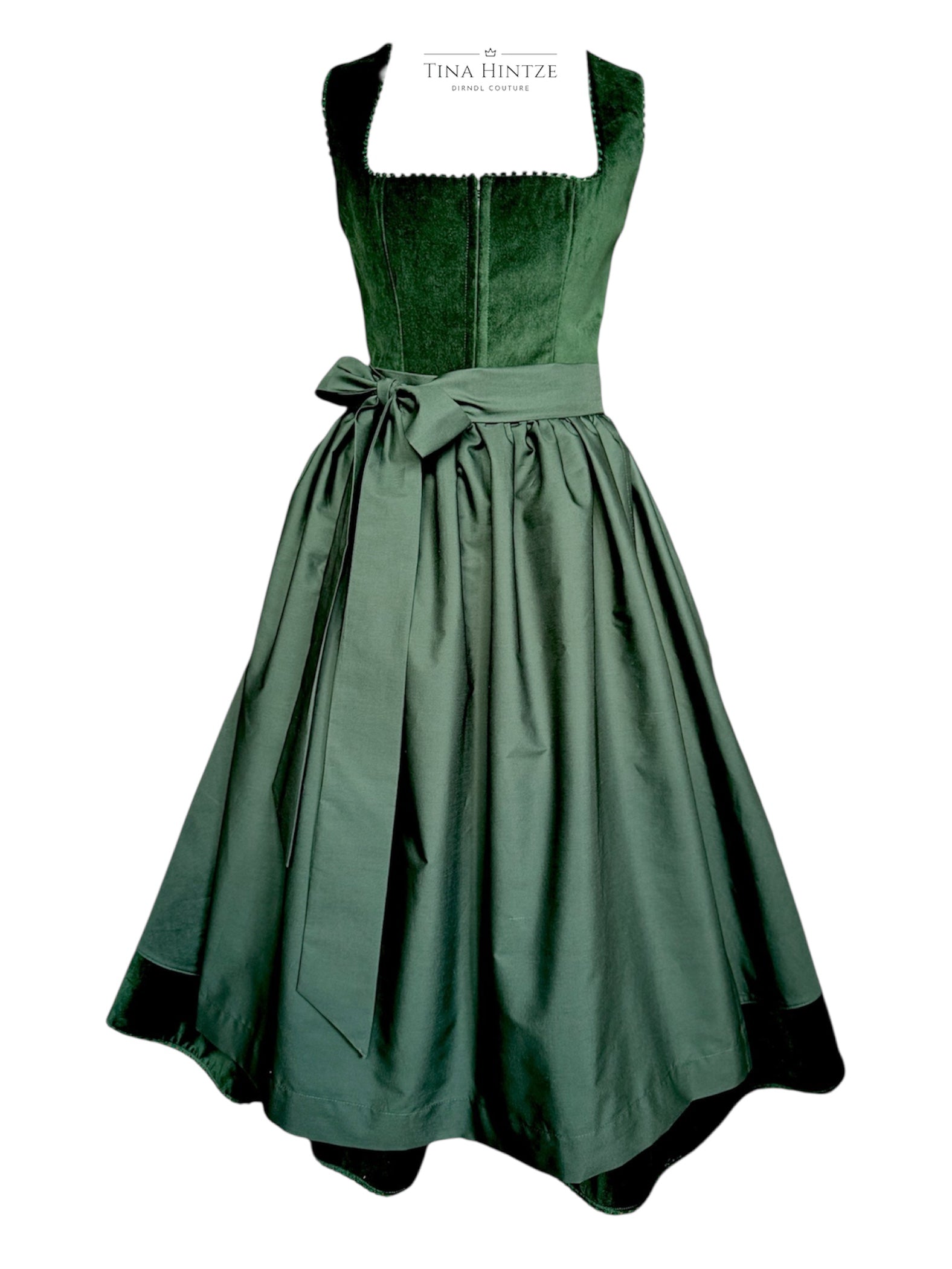 Dirndl Grün Samt Ida
